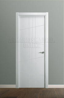 Block puerta de interior lacada en blanco modelo fresado ciega, nuevo diseño. Oferta, ARTEVI, PROMA, SAN RAFAEL