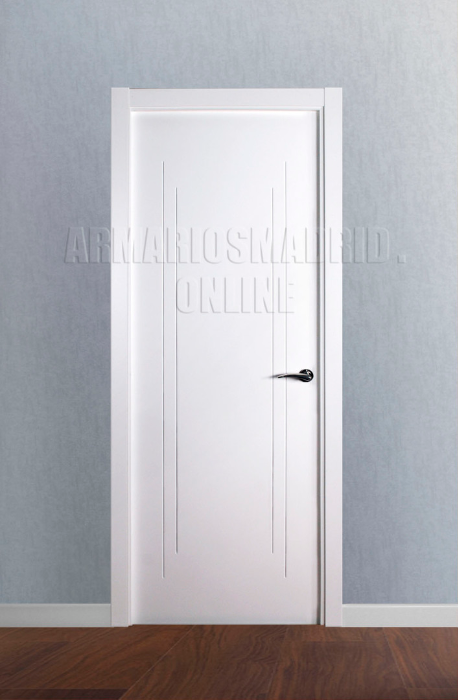sentar Escribir cuello Puerta lacada blanco instalada desde 221 €/u. | Armarios Madrid