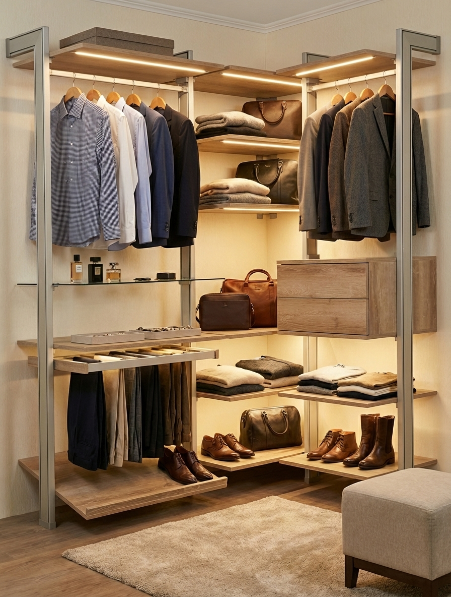 Tipos de iluminación para armarios empotrados