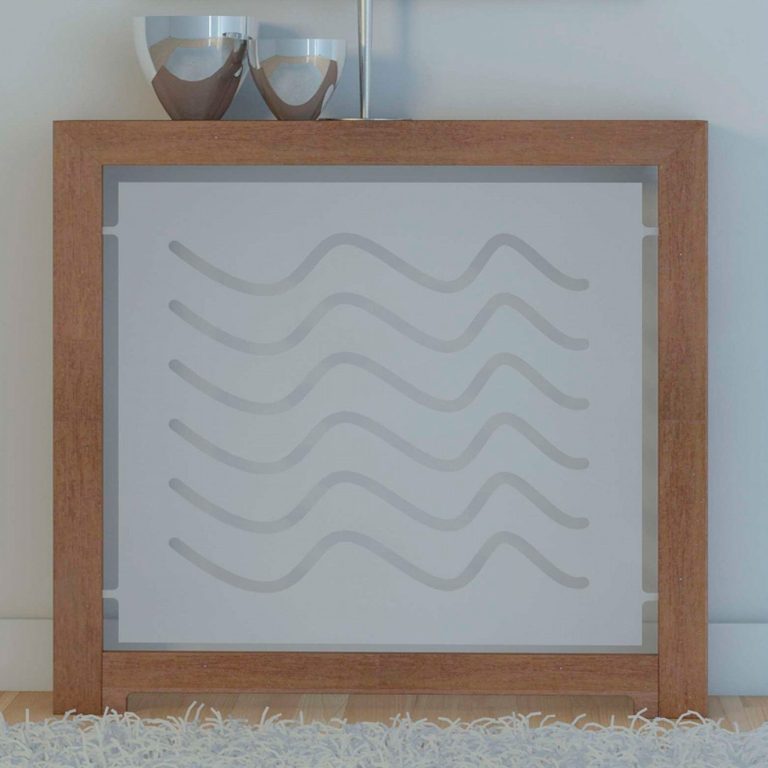 Cubreradiador de madera y metacrilato en Madrid
